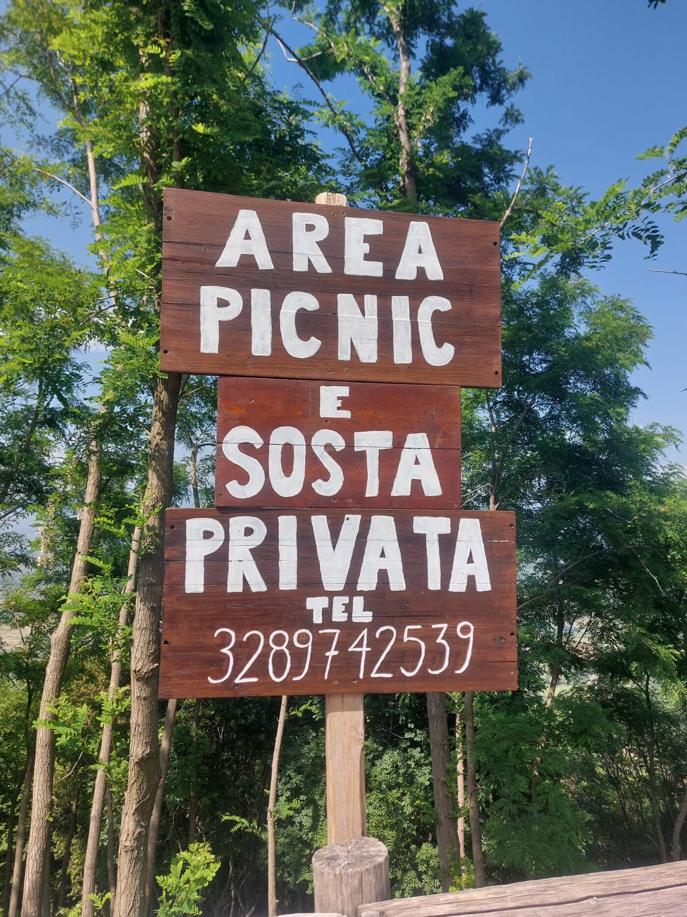 Area picnic e sosta privata